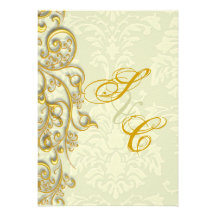 PixDezines Ornamental Gilded Gold Swirls Announcement