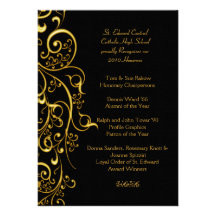PixDezines Ornamental Gilded Gold Swirls Invites