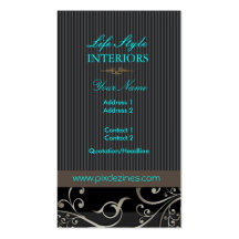 PixDezines Ornamental Swirls+pinstripes/diy colour Business Card
