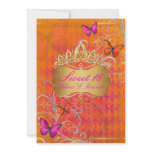 PixDezines Papillon Sweet 16/Rainbow Swirls Personalized Invitation