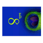 PixDezines Peacock Eye/cobalt/diy fonts+colour postcards