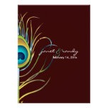 PixDezines peacock feather/DIY colour invitations
