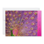 PixDezines Proud Peacock Feather for longevity invitations