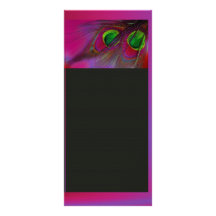 PixDezines Psychedelic Peacock, Customise It! Custom Rack Cards