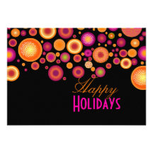 PixDezines Retro Bold Christmas Ornaments|calendar Personalised Announcements