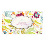 PixDezines retro flora/DIY background colour Business Cards