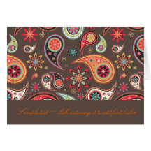 PixDezines Retro Paisley, DIY background Cards