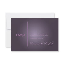 PixDezines RSVP Contemporary + classy/plum