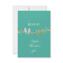 PixDezines rsvp, Love birds/colourful blossoms