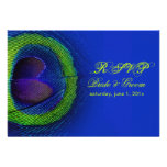 PixDezines rsvp peacock eye/cobalt/diy invitations