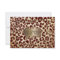 PixDezines RSVP, Vintage Leopard