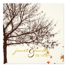 PixDezines snow birds/winter/diy background colour Personalized Announcement