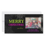 PixDezines Snowflakes, christmas, DIY colours.. Personalised Photo Card