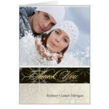PixDezines Snowflakes / Photo Thank You Cards
