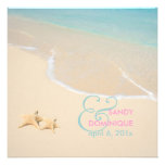PixDezines Starfish + beach/tropical wedding Custom Invite