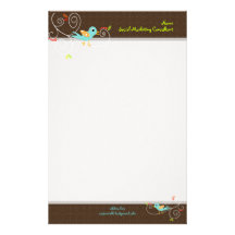PixDezines Tweet, tweet, SEO marketing/DIY colour Customized Stationery