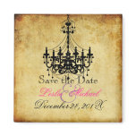 PixDezines Vintage Chandelier/ Save the Date magnets