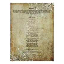 PixDezines Vintage Cream Swirls/Program Personalised Invitation