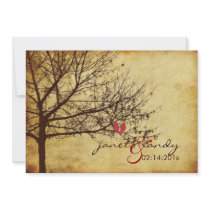 PixDezines Vintage Love Birds wedding invitations