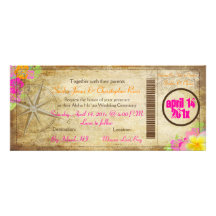 PixDezines vintage nautical boarding pass/compass Announcement