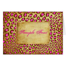 PixDezines vintage safari/leopard/DIY fonts+colour Card