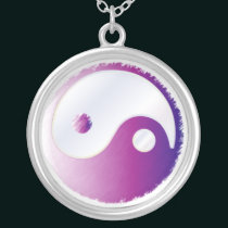 PixDezines Yin Yang, Fuschia necklaces
