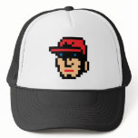 Pixel Baseball Player hats
