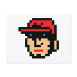 Pixel Baseball Player postcards