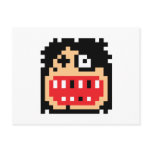 Pixel Beat Up Hockey Player postcards