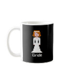 Pixel Bride - no background Coffee Mugs