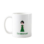 Pixel Bridesmaid - Green mugs