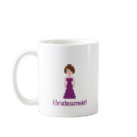 Pixel Bridesmaid - Plum mugs