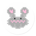 Pixel Bunny Rabbit stickers