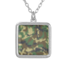 Pixel Camouflage Custom Jewelry