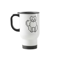Pixel Cat Coffee Mug