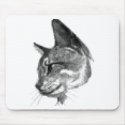 PIXEL CAT PORTRAIT mousepads