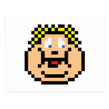 Pixel Fat Kid Postcard
