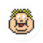 Pixel Fat Kid stickers