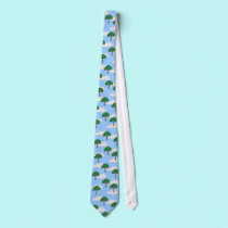 Pixel Forest Tie