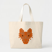 Pixel Fox Tote Bag
