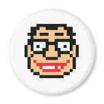 Pixel Geek Nerd magnets