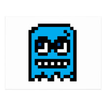 Pixel Ghost Post Card