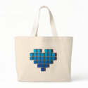 Pixel Heart - Love Video Games Pixels Life bags