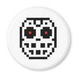 Pixel Hockey Goalie Mask magnets