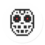 Pixel Hockey Goalie Mask stickers