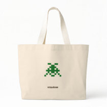 Pixel_Invader Canvas Bags