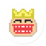 Pixel King stickers