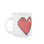Pixel Love Red Large mugs