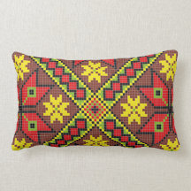 Pixel Pattern American MoJo Pillow