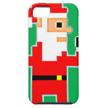 Pixel Santa Clause iPhone 5 Case